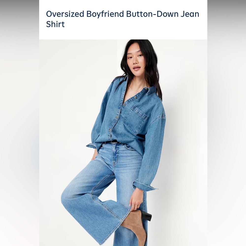 Boyfriend Oversized Denim Shirt